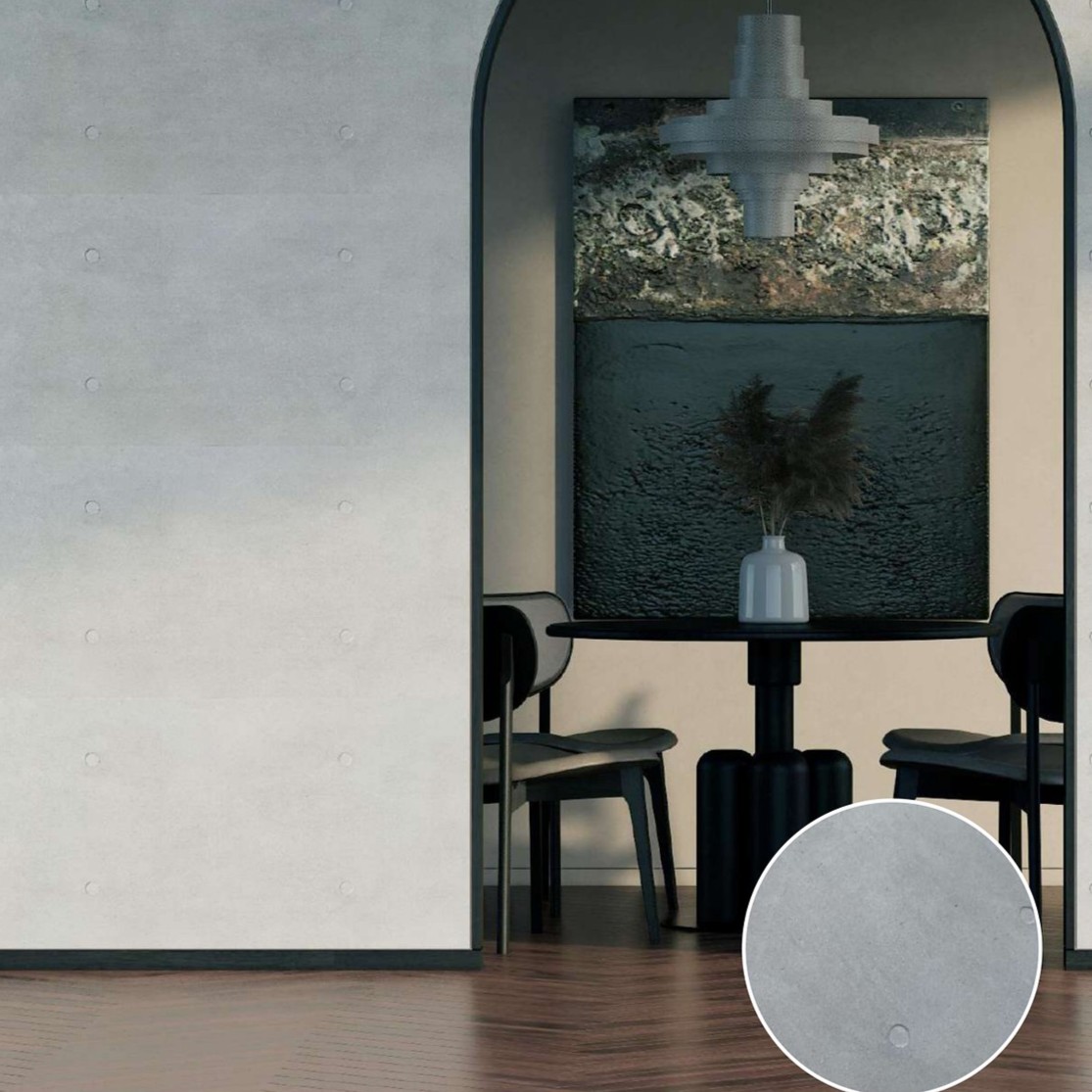 Декоративная цементная панель New Zen Ando Cement Board (4‐Holes Stone)