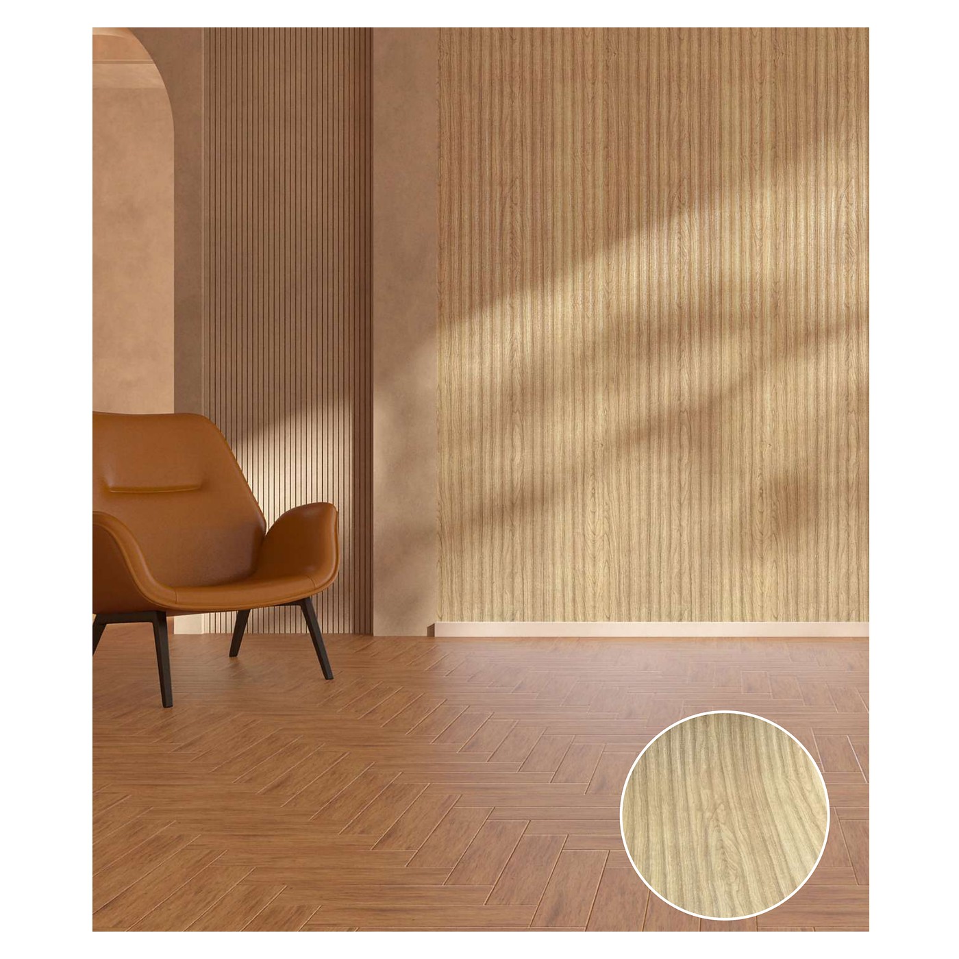 Декоративная панель Crude Wood Ripple Board