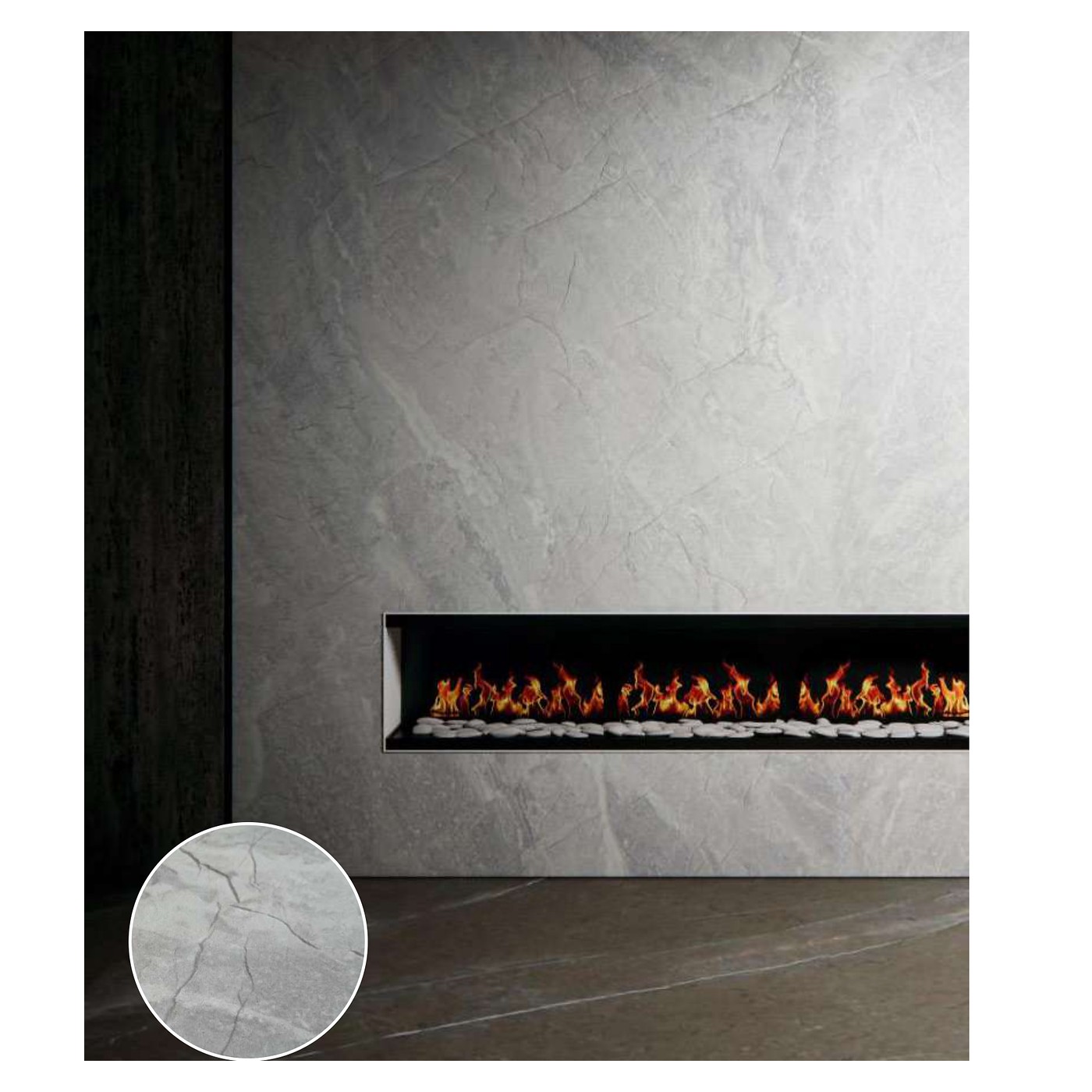 Гибкий камень Slate Portoro/ Oasis White/Oasis Grey